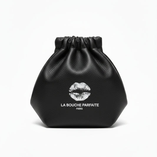 The Clément Pouch – Black leather pouch for the Essential 5 lip correction protocol – La Bouche Parfaite