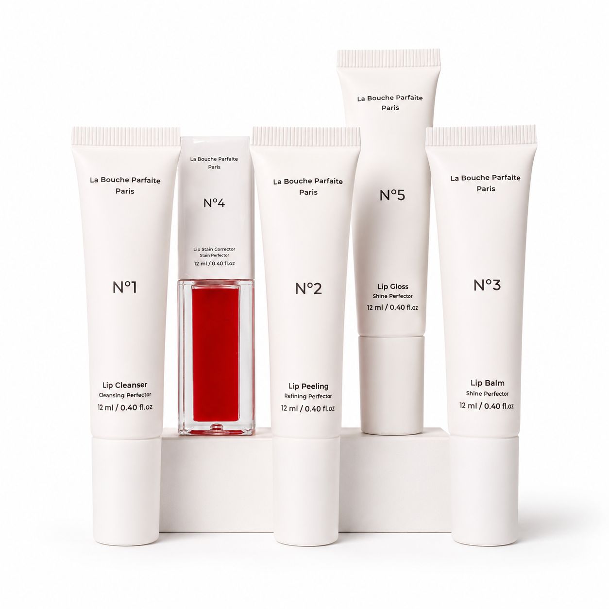 Essential 5 Complete Set – Full lip hyperpigmentation corrective protocol, 5 corrective lip treatments – La Bouche Parfaite