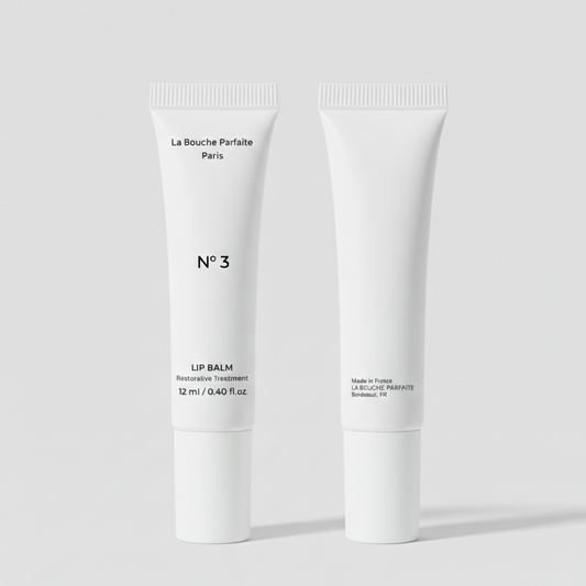 Lip Balm Corrector N°3 – Repairing balm for hyperpigmented lips, deep hydration for glass lips and moisturized rosy lips effect – La Bouche Parfaite Paris | Baume Correcteur Lèvres N°3 – Baume réparateur lèvres hyperpigmentées, hydratation intense pour des lèvres mouillées lumineuses et des lèvres roses hydratées