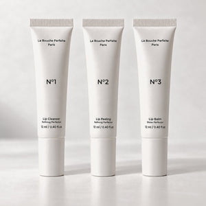 The Essential Trio La Bouche Parfaite: N°1 Lip Cleanser Corrector, N°2 Lip Peeling Corrector and N°3 Lip Balm Corrector